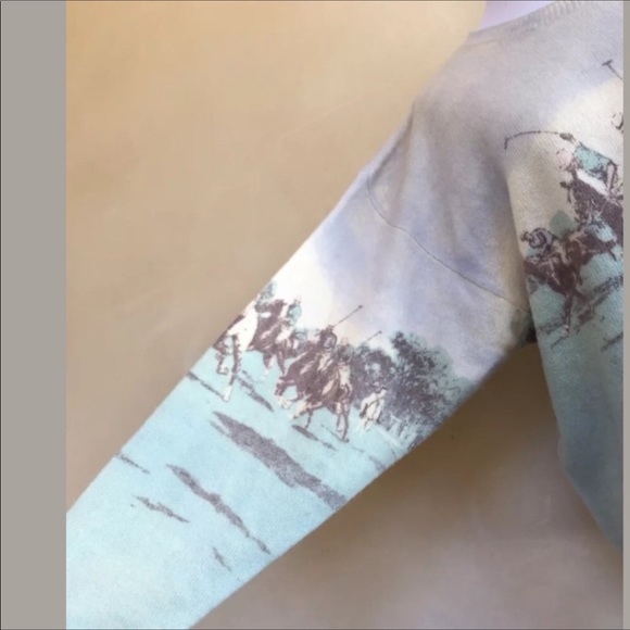 RALPH LAUREN 80's Equestrian Polo Sweater XL USA! - Picture 8 of 8